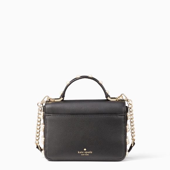 SOLD OUT! kate spade MINI Bag Pearl Black Shoulder Purse - Picture 7 of 7